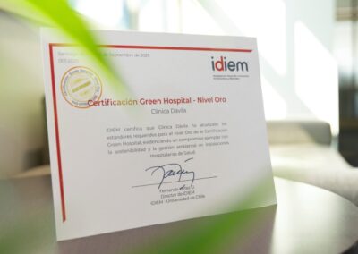 Certificado Green Hospital - Nivel Oro