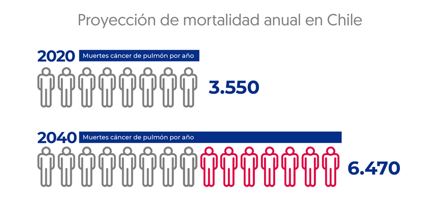 Mortalidad Anual en Chile 3550 en el año 2020, 6.470 en el año 2024