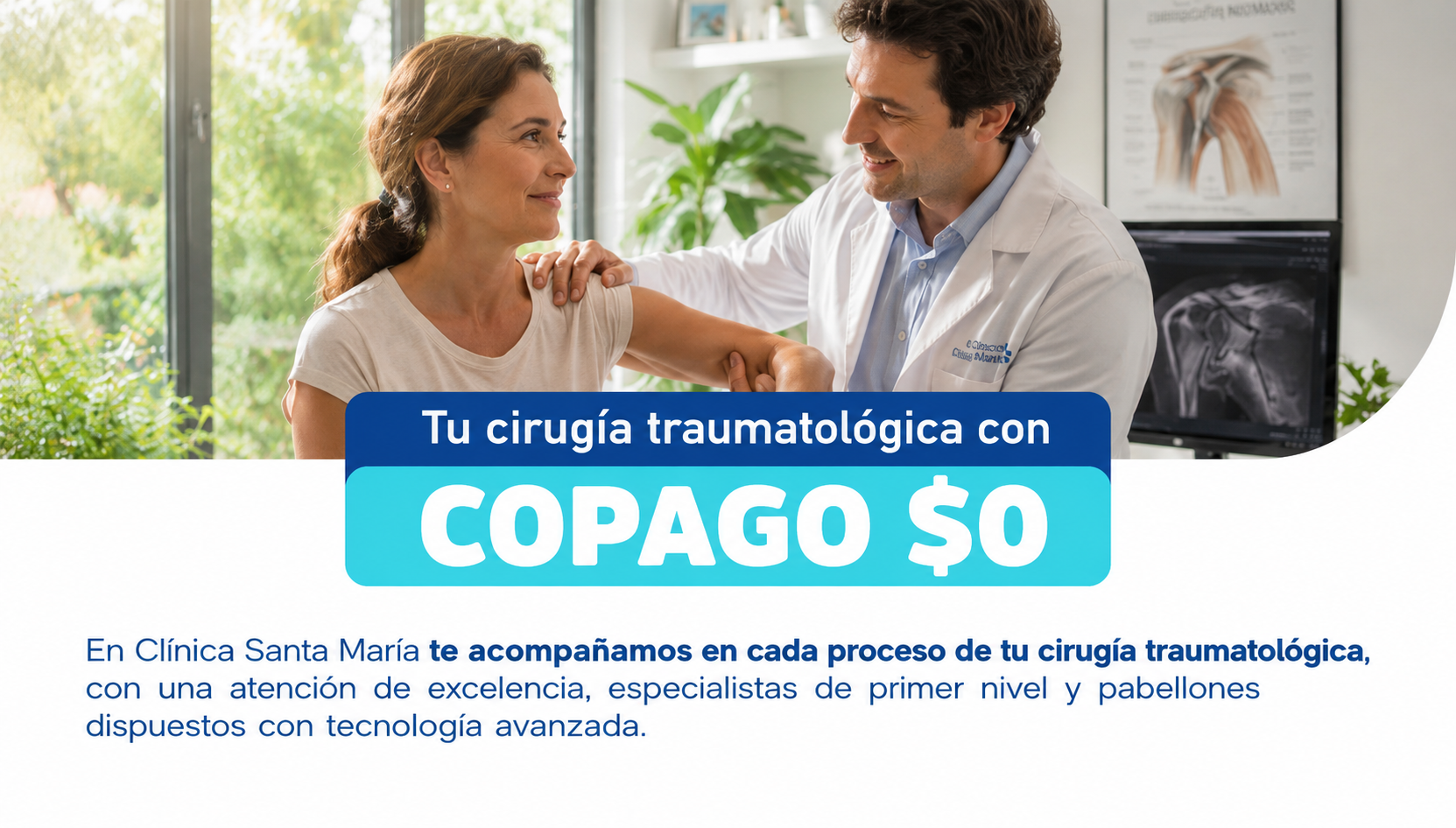 Tu cirugía traumatológica con copago $0