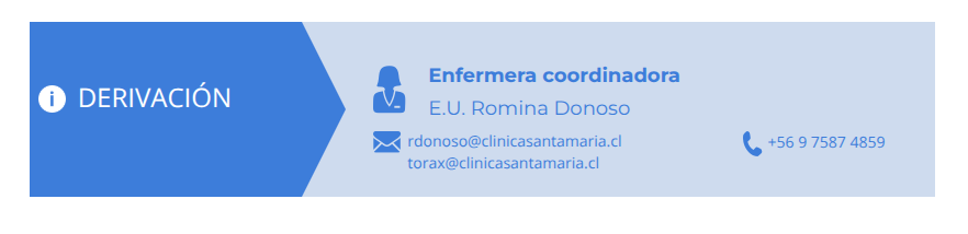 Derivación de Cirugía de Tórax con enfermera coordinadora