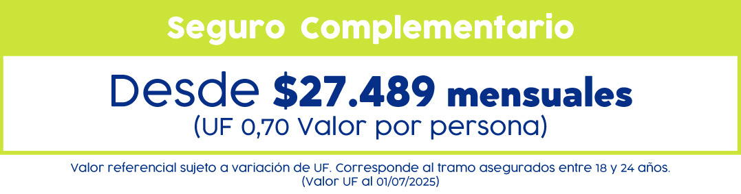 Seguro Complementario, desde 27489 mensual