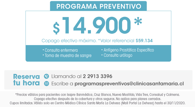 Programa preventivo contra el cáncer de próstata