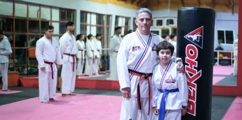 Pablo Guzmán, ingeniero agrónomo y taekwondista. Paciente Clínica Santa María