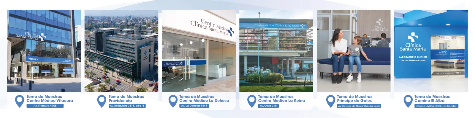 Ubicaciones toma de muestras