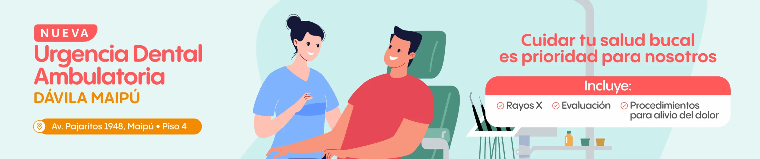 Urgencia Dental Ambulatoria - Clínica Dávila Maipú