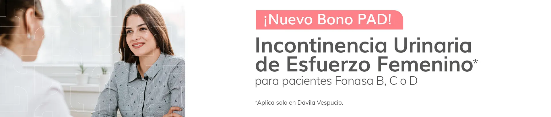 bono pad incontinencia urinaria