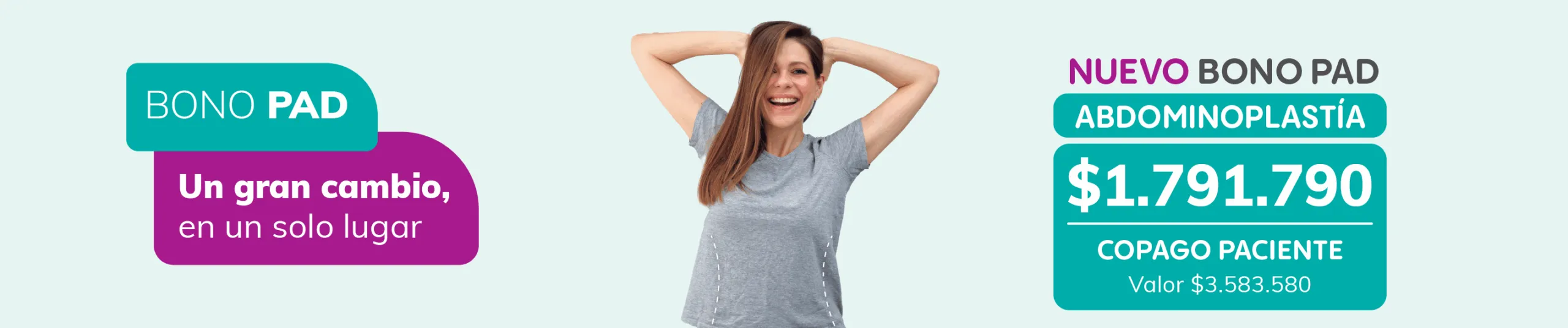 Banner Bono PAD Abdominoplastia