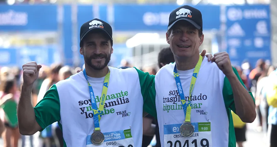 21 kilómetros corrió el primer paciente sometido a un trasplante bipulmonar de la Clínica