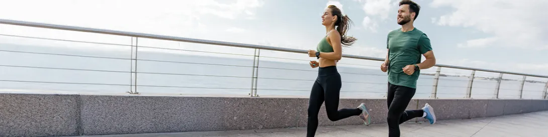 Pareja haciendo running. Centro de Salud Deportiva
