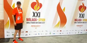 Paciente trasplantado en Clínica Santa María obtuvo medalla de bronce