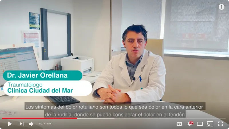 Captura de YouTube video ¿Cuáles son los síntomas del Síndrome de dolor rotuliano