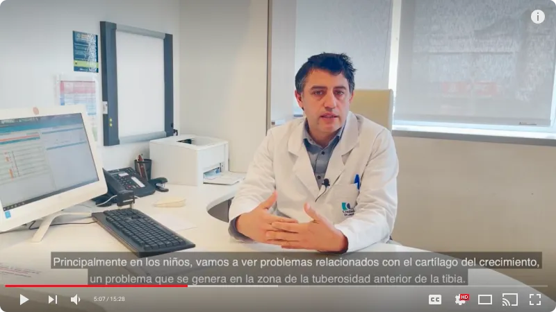 Captura de YouTube video ¿Qué enfermedades pueden generar dolor en la cara anterior de la rodilla