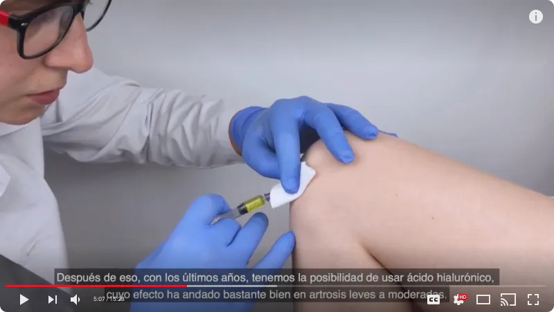 Captura de YouTube video ¿Qué tratamientos existen para la artrosis de rodilla_