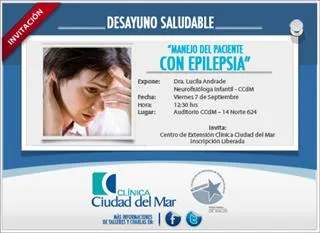CCdM ofrecerá Desayuno Saludable sobre la Epilepsia